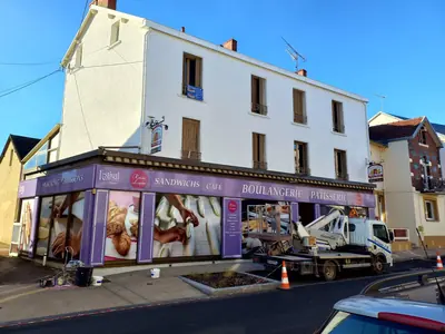 Façade d'immeuble après ravalement