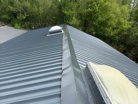 Couverture en bac acier – après travaux